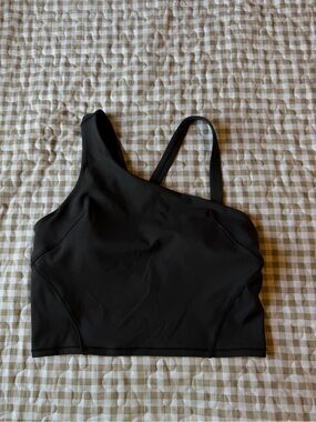lululemon athletica everlux asymmetrical black top